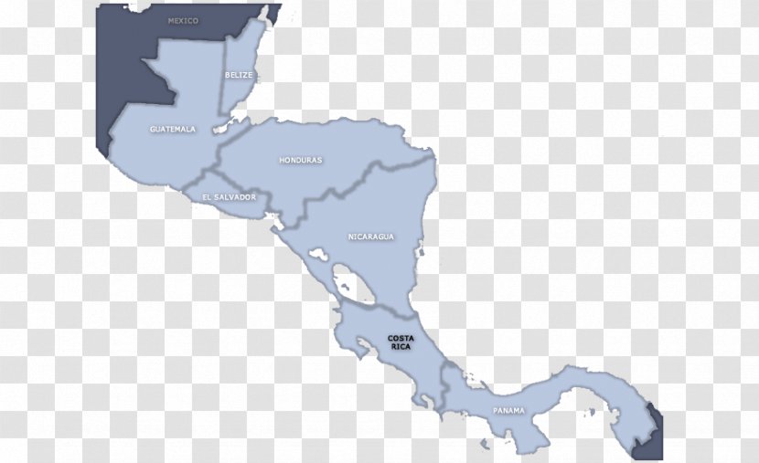 Central America United States Clip Art - Map Transparent PNG