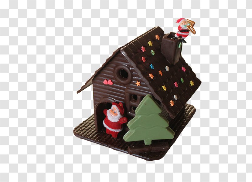 Chocolate Cake Gingerbread House Christmas Man - Molding Transparent PNG