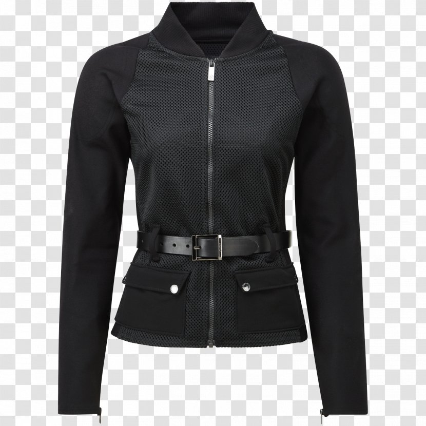 Leather Jacket Coat T-shirt Clothing - Zipper - Women Transparent PNG
