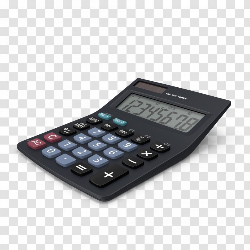 Calculator Electronics Digital Data Adding Machine - Rechenhilfsmittel - A Transparent PNG