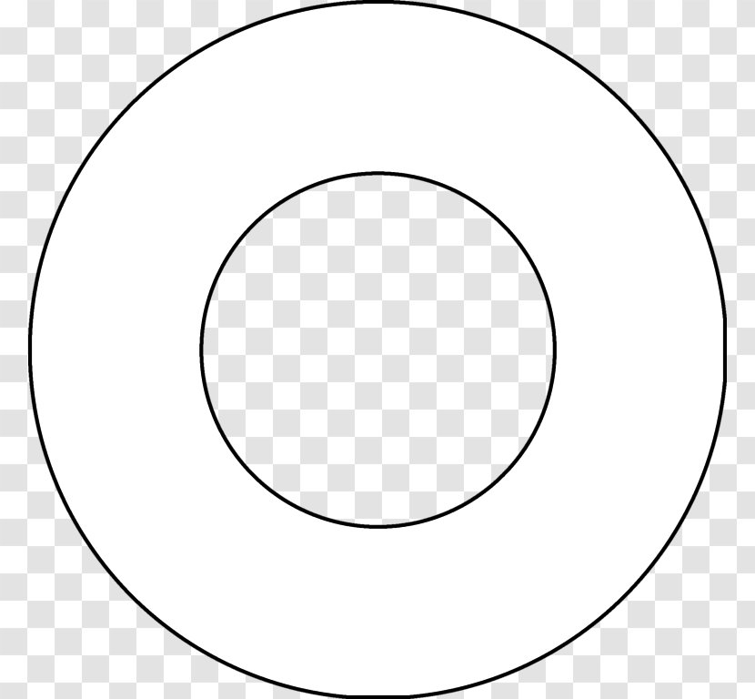 Circle Geometry Concentric Objects Congruence Radius - Black And White Transparent PNG