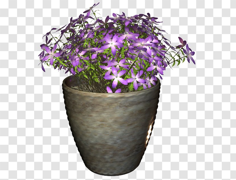 Flowerpot Flower Bouquet Houseplant - Purple Transparent PNG