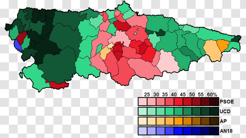 Congress Of Deputies Oviedo Electoral District Results Breakdown The Spanish General Election, 1977 - Election - World Transparent PNG