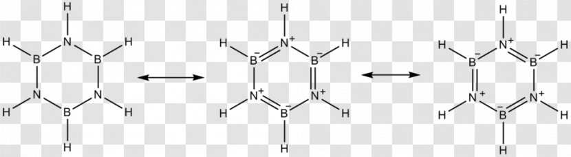 Borazine Lewis Structure Boron Nitride Chemistry Molecule - Atom Transparent PNG