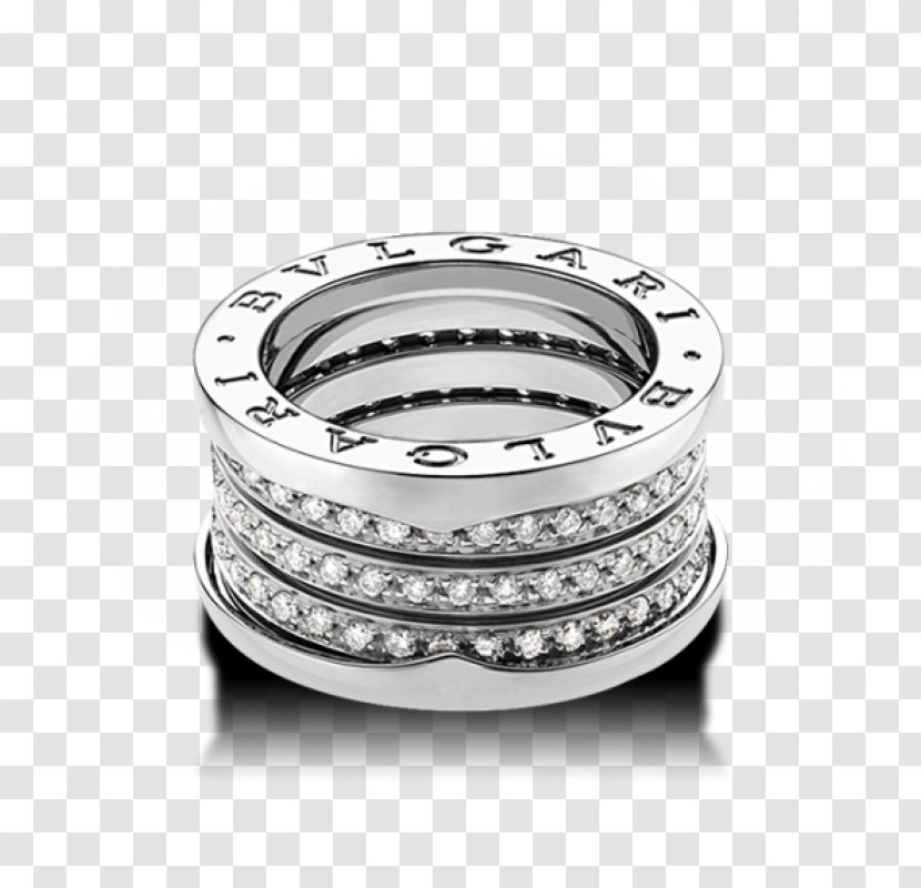 Bulgari Engagement Ring Jewellery Gold - Retail Transparent PNG
