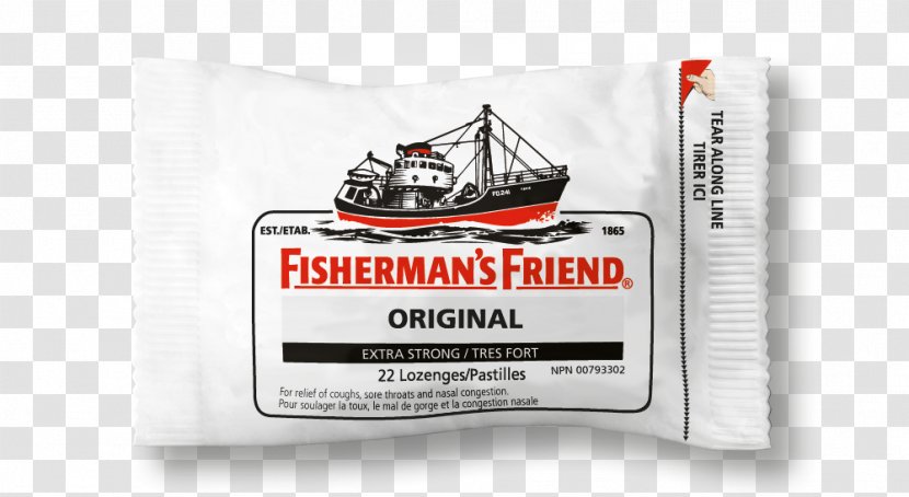 Fisherman's Friend Throat Lozenge Common Cold Cough Pharmacy - Brand - Refreshing Transparent PNG