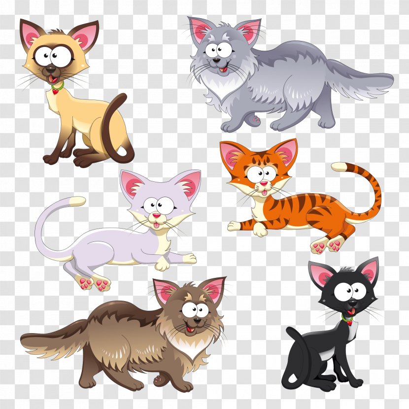 Cat Kitten Cartoon Clip Art Transparent PNG