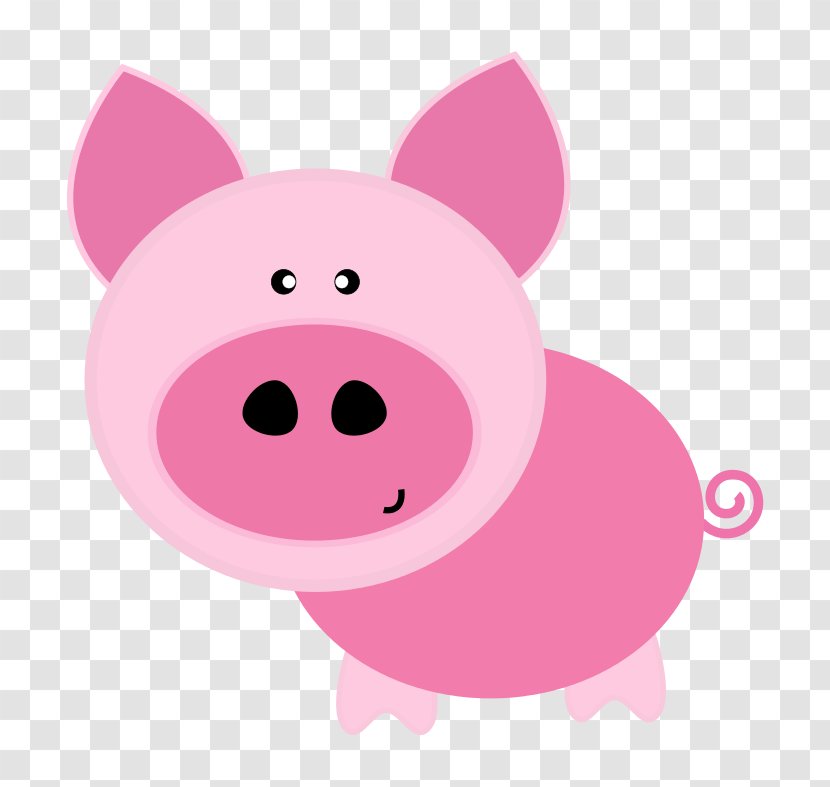 Domestic Pig Clip Art - Cute Cliparts Transparent PNG