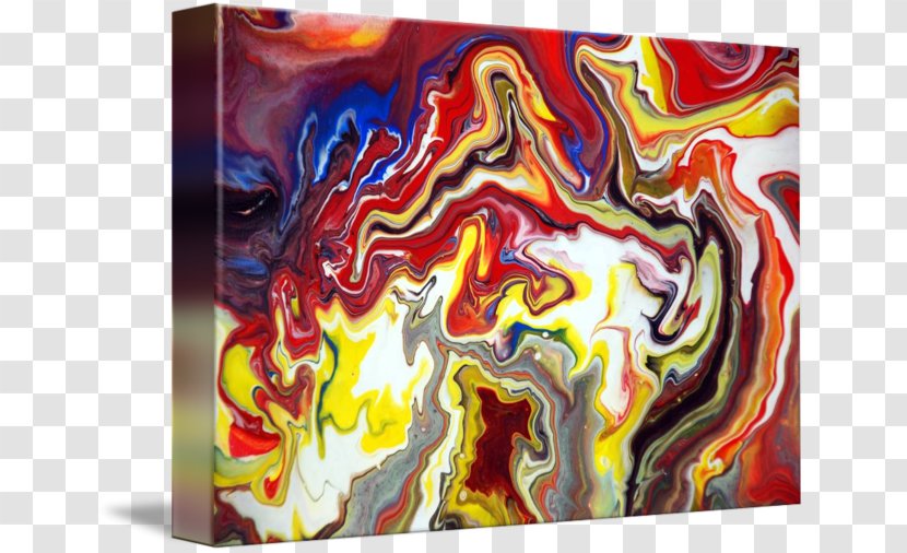 Modern Art Painting Acrylic Paint Canvas - Abstract Transparent PNG