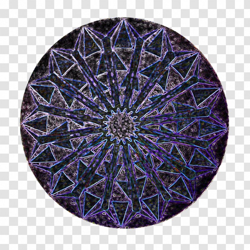 Symmetry Pattern - Violet - Mandala Wallpaper Transparent PNG
