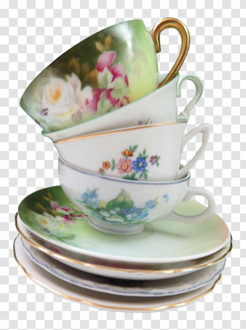 Coffee Cup Mug M Porcelain Saucer - Dinnerware Set Transparent PNG