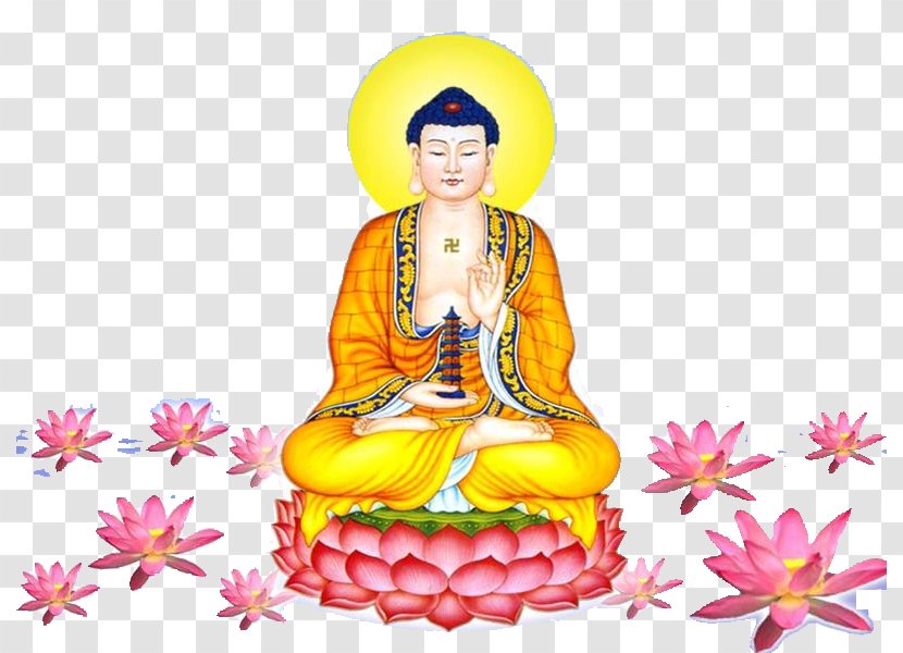 Buddhahood Bhaisajyaguru Buddhism Mantra Sutra - Buddha Sitting On A Lotus Transparent PNG