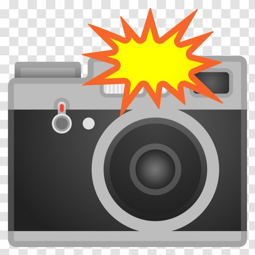 Emoji Camera Flashes Noto Fonts Mobile Phones - Digital Cameras Transparent PNG