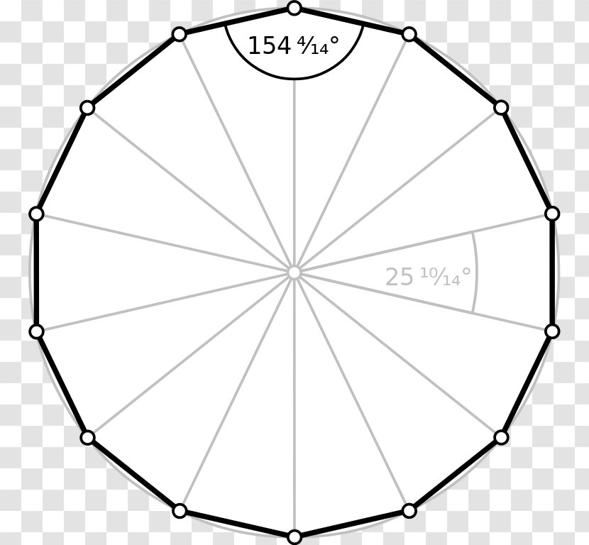 Regular Polygon Shape Icosagon Internal Angle - Drawing Transparent PNG