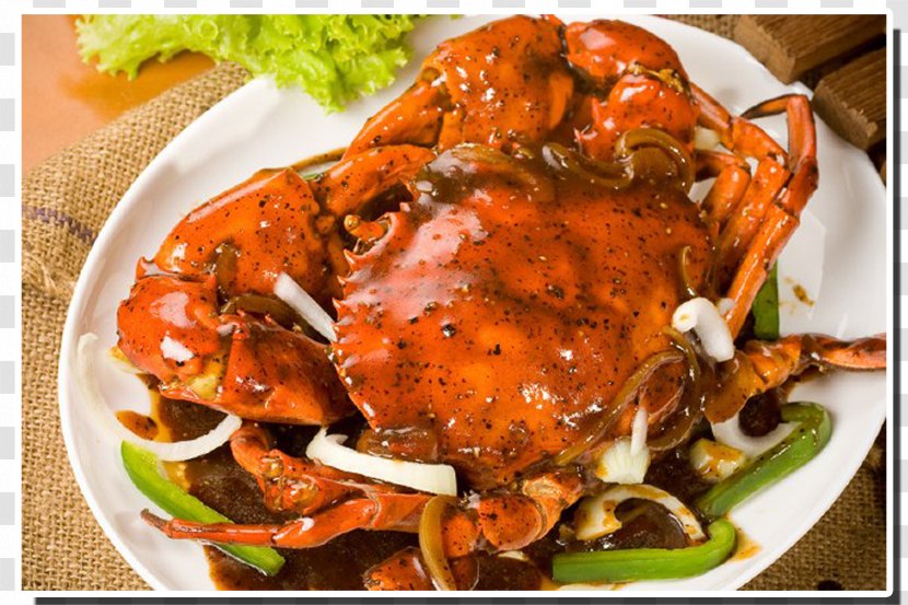 Black Pepper Crab Indonesian Cuisine Clam Recipe Transparent PNG