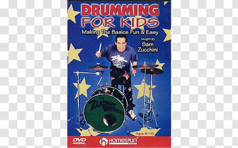 Realistic Rock For Kids Tom-Toms Drums Drummer - Cartoon Transparent PNG