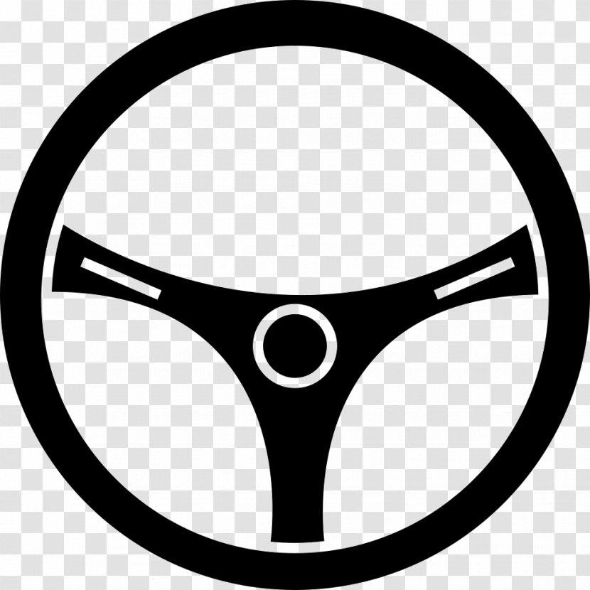 Steering Wheel - Monochrome - Database Transparent PNG