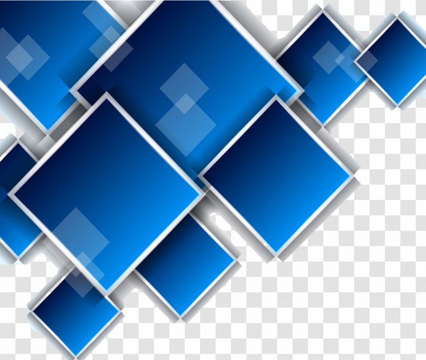 Blue Color - Text - Diamond Background Transparent PNG
