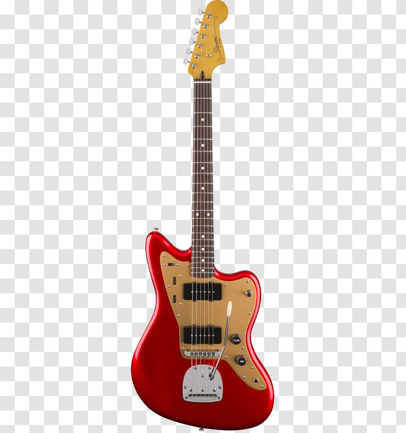 Fender Jazzmaster Squier Deluxe Hot Rails Stratocaster Guitar - Slide Transparent PNG