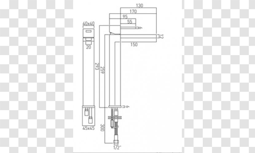 /m/02csf Mixer Door Handle Mono Basin Drawing - Waterfall Horizontal Transparent PNG