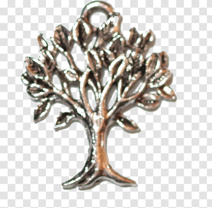 Brooch Silver Body Jewellery - Tree Transparent PNG