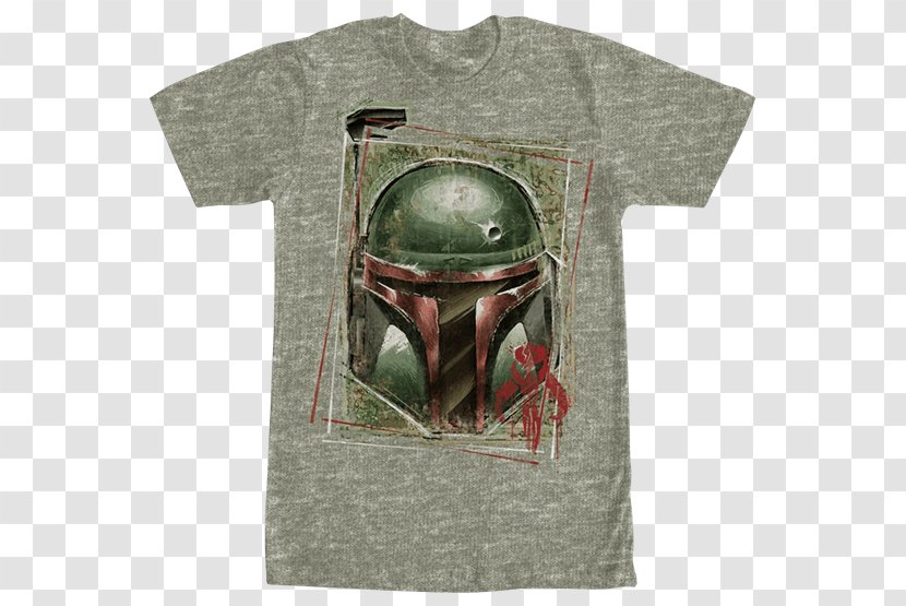 T-shirt Boba Fett Star Wars Sleeve - Male Transparent PNG