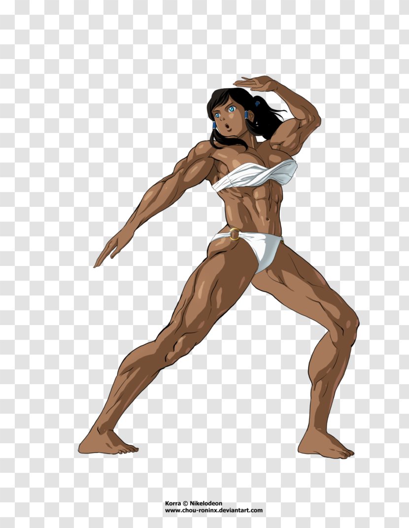 Korra Katara Muscle Female Character - Cartoon - Woman Transparent PNG