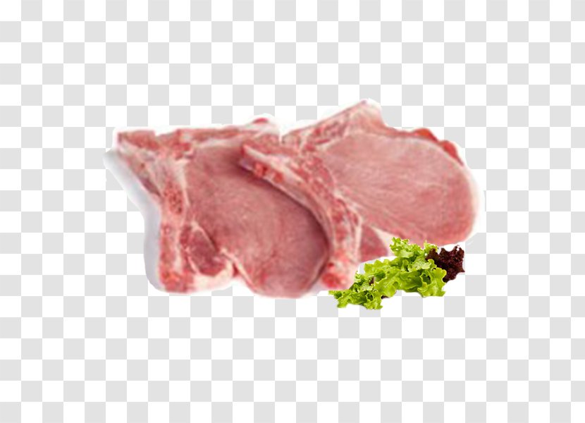 Domestic Pig Back Bacon Ham Meat Chop - Flower Transparent PNG