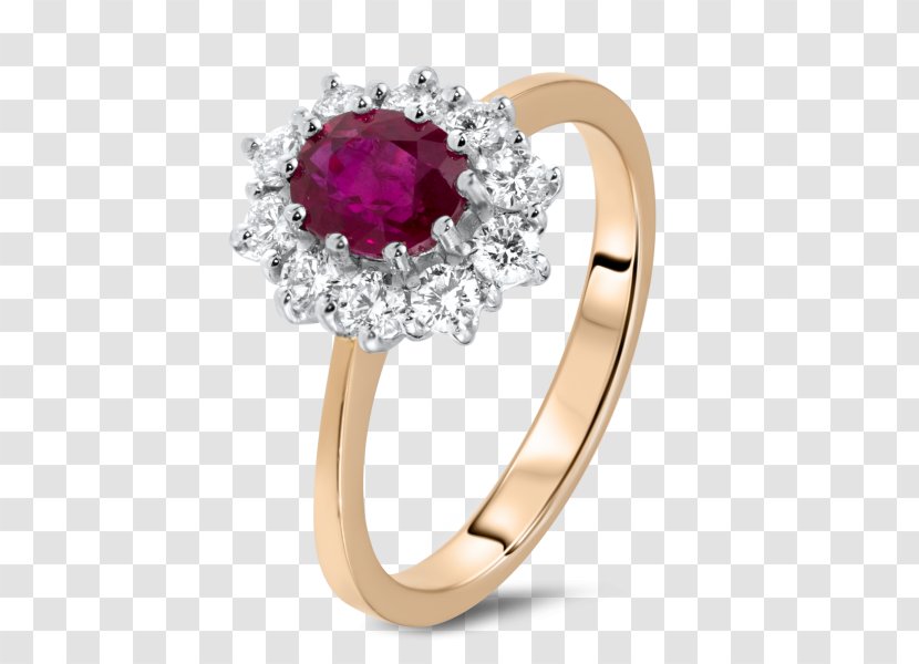 Ruby Earring Diamond Engagement Ring Transparent PNG