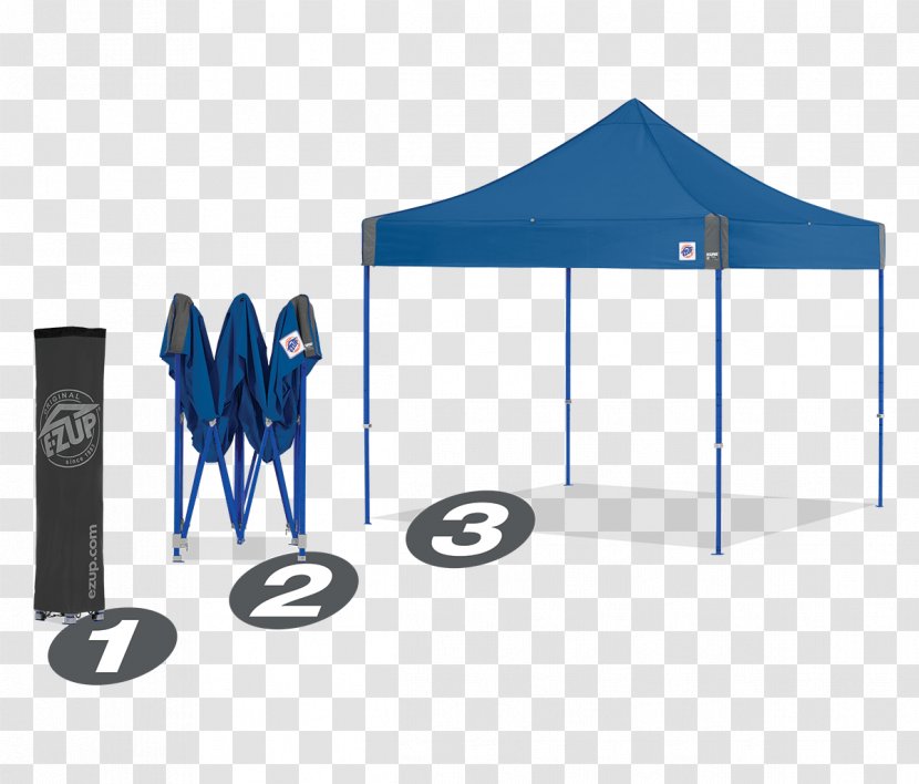 Tent Pop Up Canopy Outdoor Recreation E-Z 10 By Dome II , White Coleman Company - Blue - Camping Design Transparent PNG