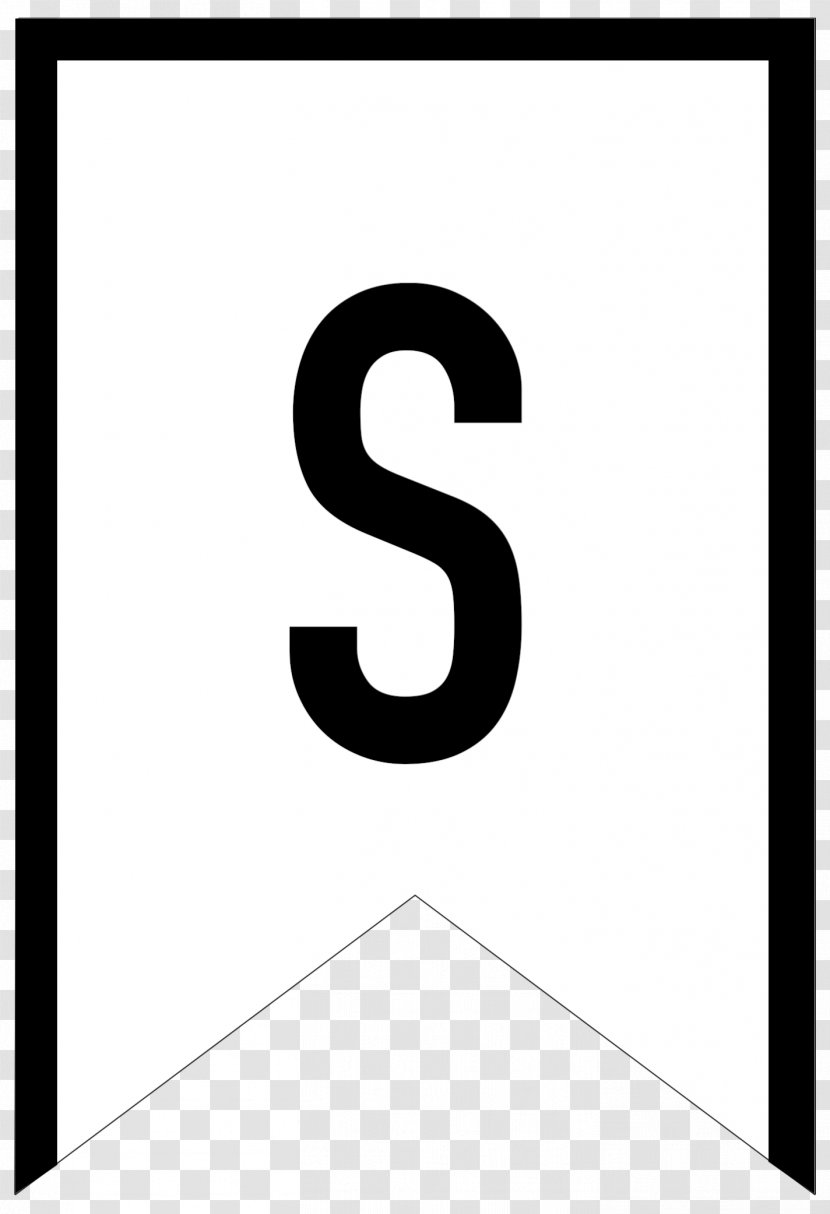 Alphabet Letter Banner Flag - Party Transparent PNG