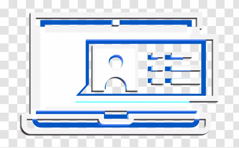 Macbook Icon Profile - Blue - Technology Logo Transparent PNG