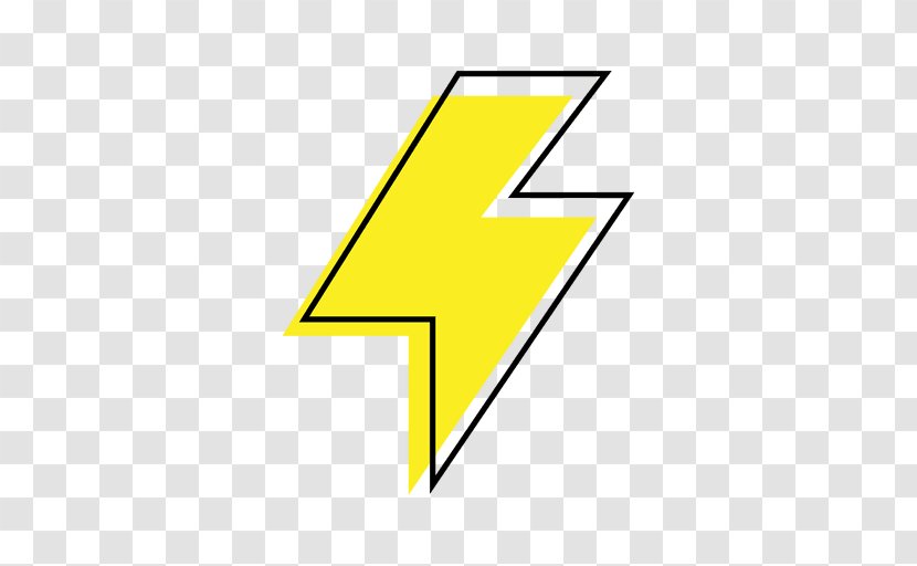 Lightning - Number - Yellow Transparent PNG