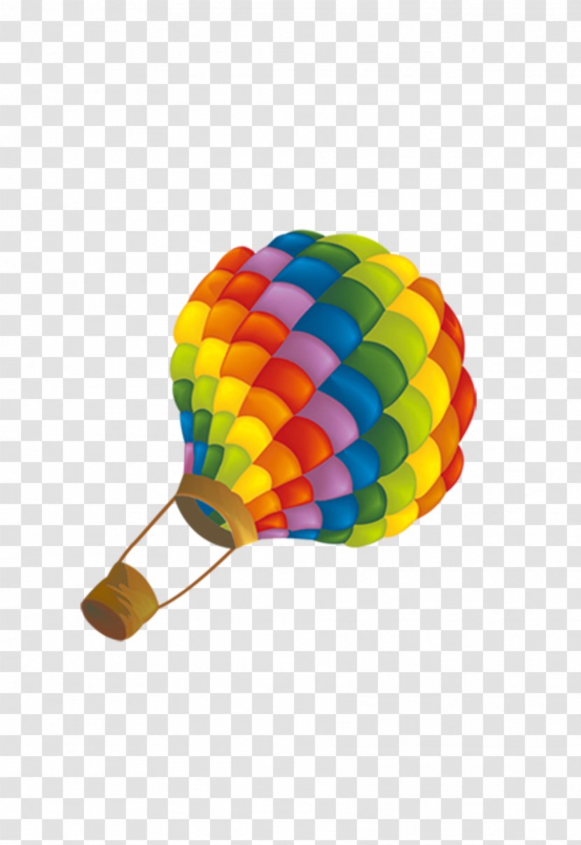 Hot Air Balloon Flight - Yellow - Decorative Transparent PNG