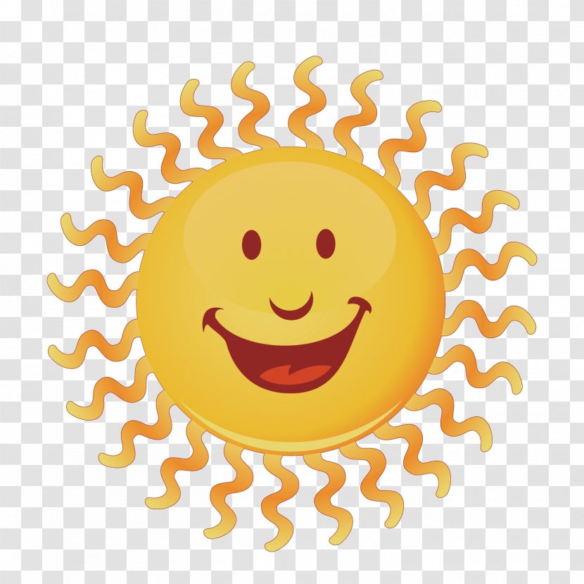 Royalty-free Euclidean Vector Stock Photography Illustration - Facial Expression - Cartoon Smiling Sunshine Transparent PNG