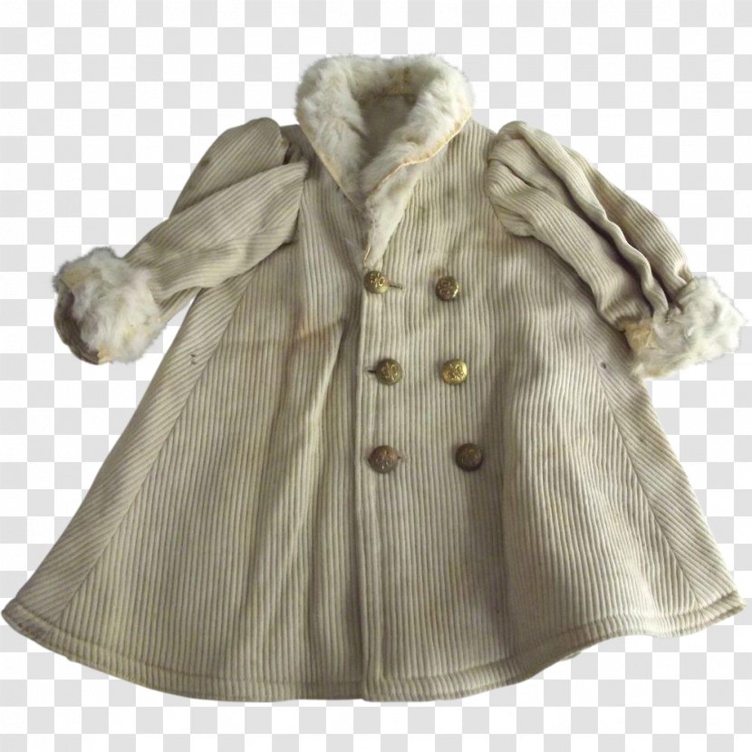 Fur Clothing Beige - Coat - Collar Transparent PNG