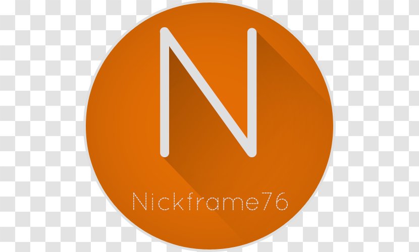 Circle Font - Orange - Flat Avatar Transparent PNG