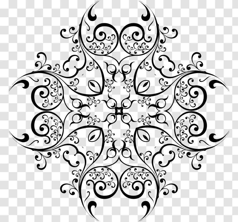 Floral Design Visual Arts Line Art Clip - Stencil Pictures Transparent PNG