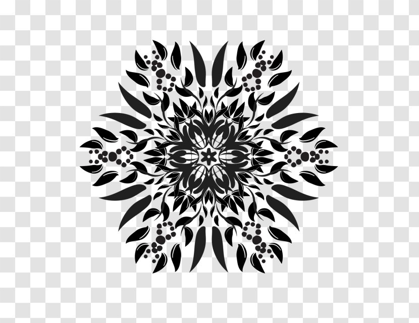 Euclidean Vector Number Download - Flower - Bat Mandala Tattoo Transparent PNG