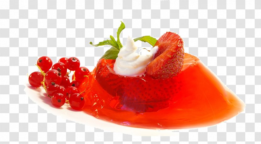 Smoothie Gelatin Dessert Stuffing Fruit Preserves - Dish - Strawberry Jam Transparent PNG