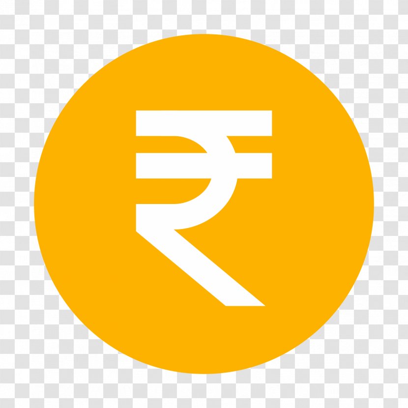 Indian Rupee Sign Currency Symbol - Yellow Transparent PNG