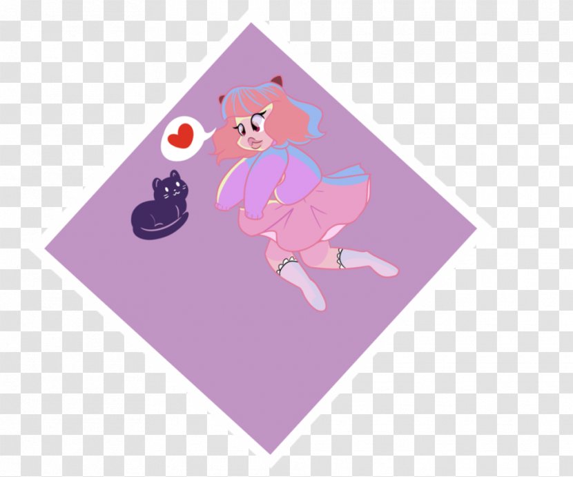 Mammal Cartoon Pink M Character - Violet Transparent PNG