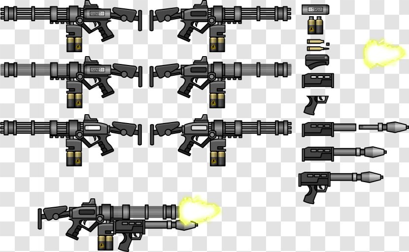 Weapon Firearm Machine Gun Gatling Minigun Transparent PNG