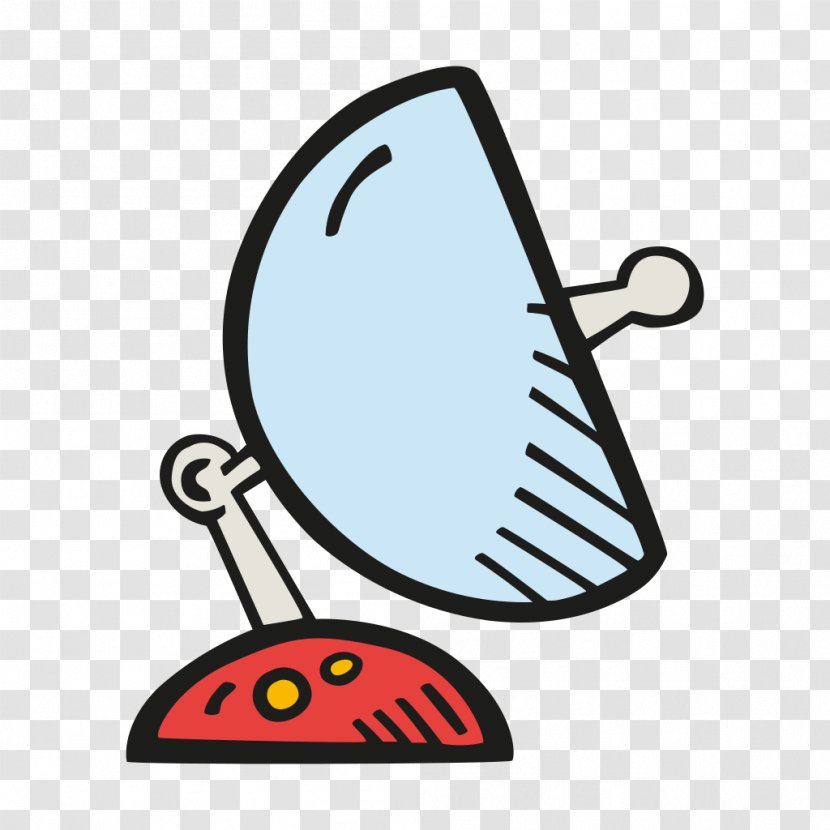 Satellite Dish Communications Clip Art - Outer Space - Geostationary Orbit Transparent PNG