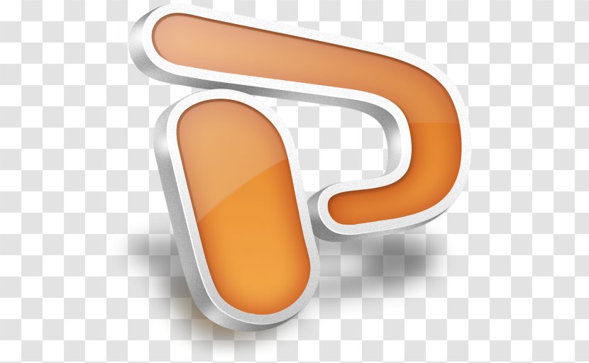 Orange Peach Font - Microsoft Word - Power Point N Transparent PNG