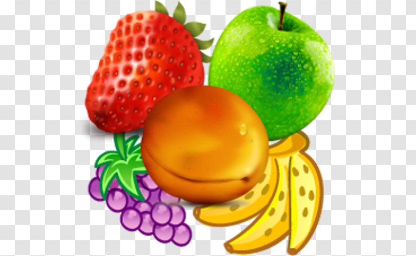 Real Fruits Crash Vegetarian Cuisine Strawberry Orange - Food - Fruit Animation Transparent PNG