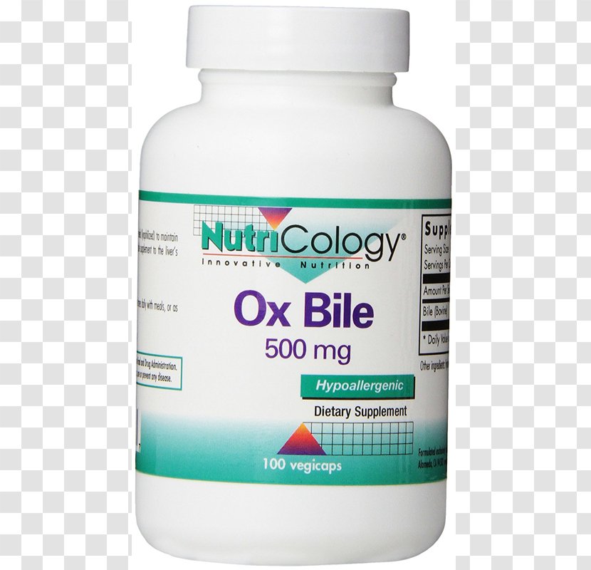 Bile Acid Dietary Supplement Ox Vegetarian Cuisine - Tablet - Freeze Dried Transparent PNG