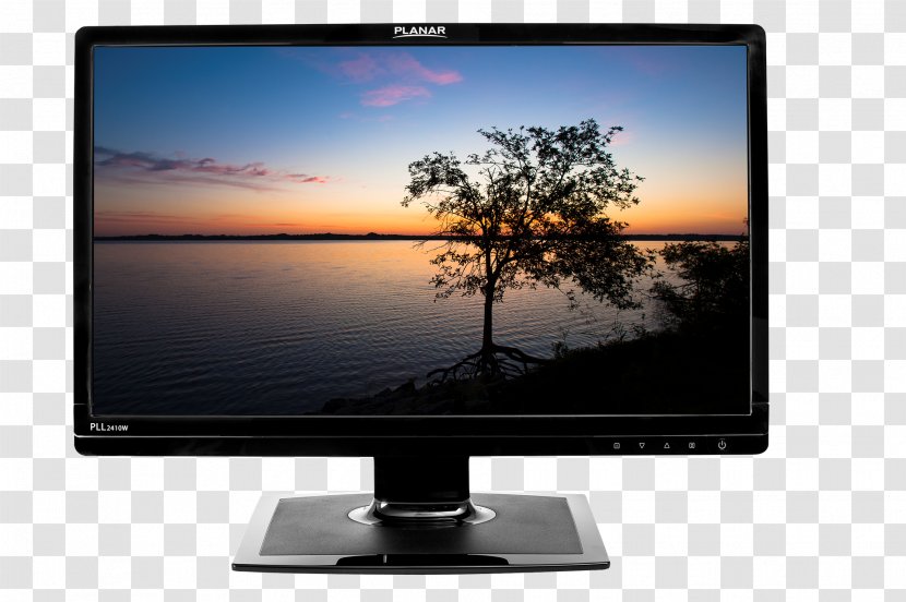 Computer Monitors Planar Systems PLL2410W Liquid-crystal Display LED-backlit LCD - Ips Panel - Full Hd Lcd Screen Transparent PNG