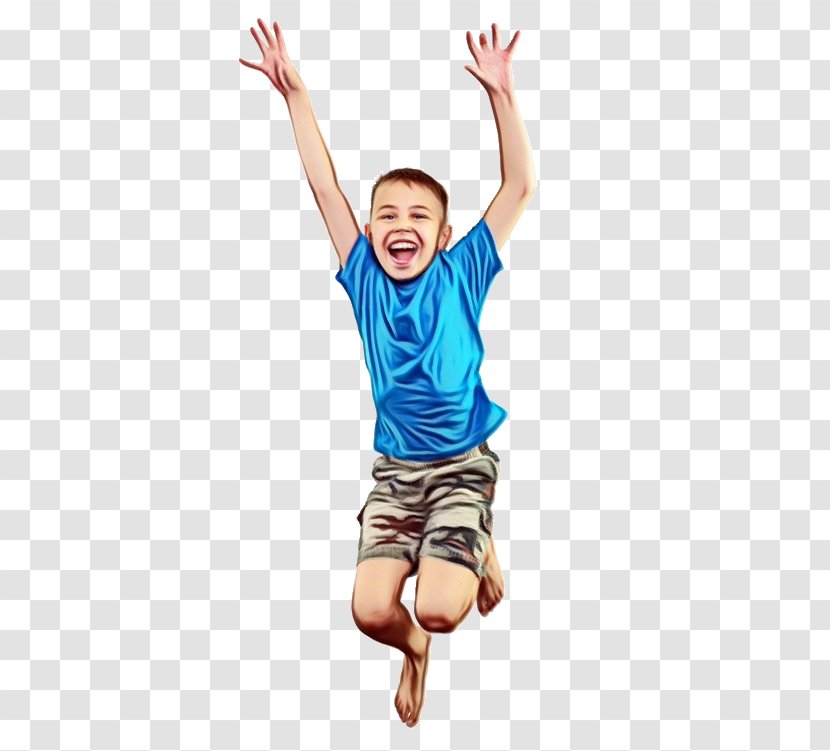 Jumping Fun Happy Joint Balance - Gesture - Cheering Transparent PNG