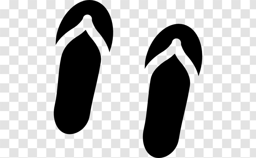 Shoe Flip-flops Sandal Clip Art - Monochrome Transparent PNG